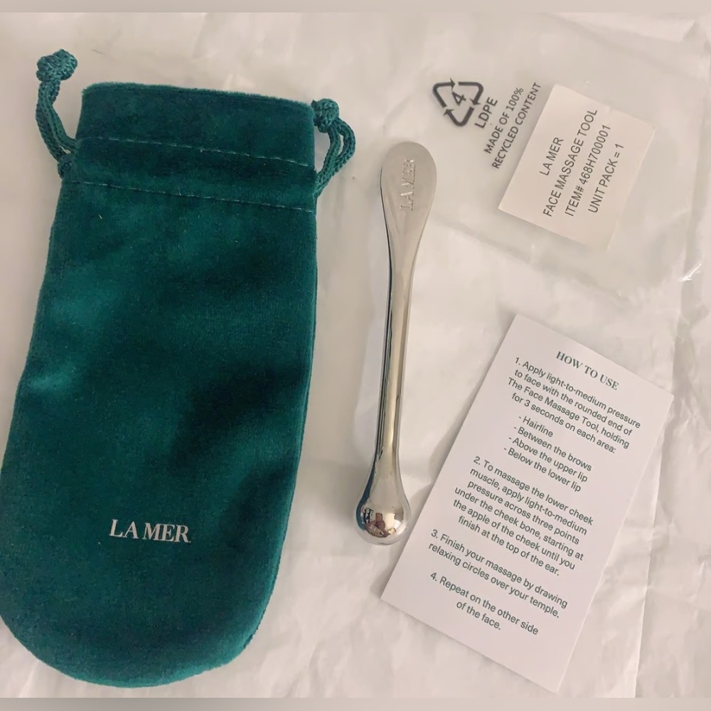 La Mer Face Massage Tool Spatula Silver